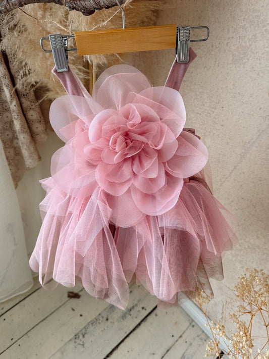 Charming A-Line Square Neck Sleeveless Bow Back Mini Flower Girl Dress