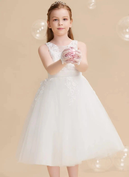 Elegant A-Line High Neck Sleeveless Zipper Back Knee Length Party Dress