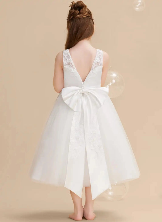 Elegant A-Line High Neck Sleeveless Zipper Back Knee Length Party Dress